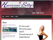 Tablet Screenshot of hurricanebettys.com